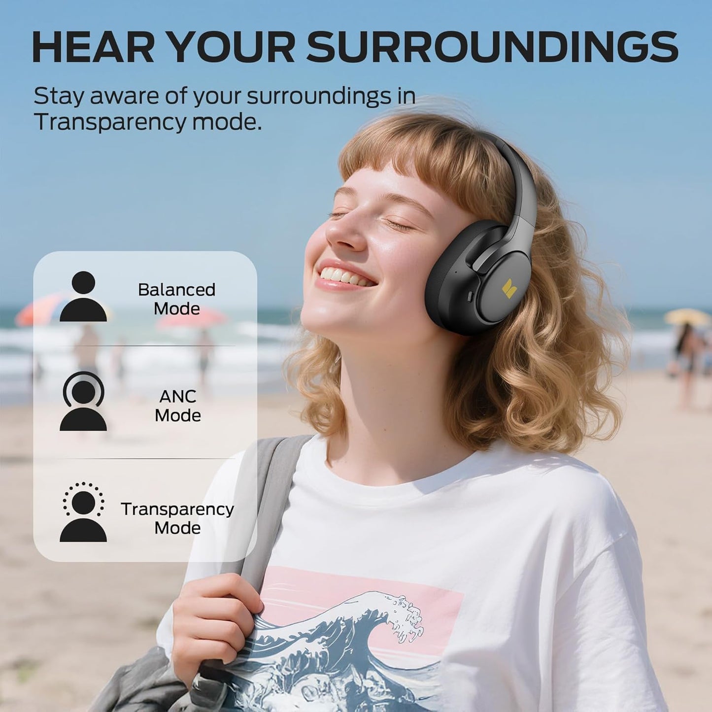 Handsfree Bluetooth Monster Persona 5th, MultiPoint, A2DP, ANC, Černá