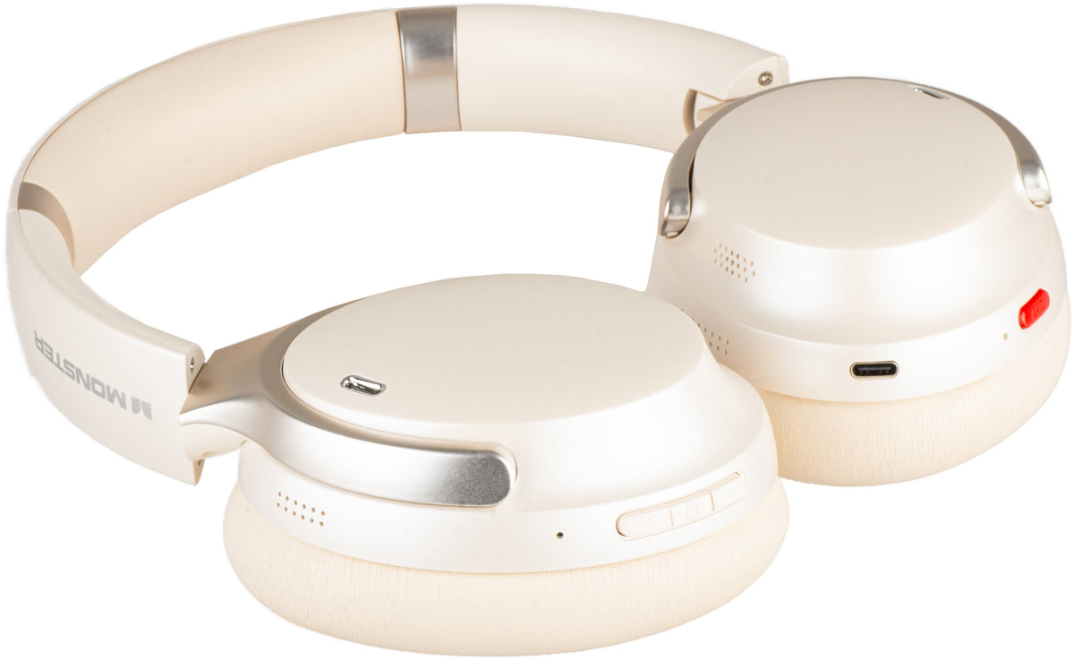 Handsfree Bluetooth Monster QuiteFit V3, MultiPoint, A2DP, ANC, Bílá
