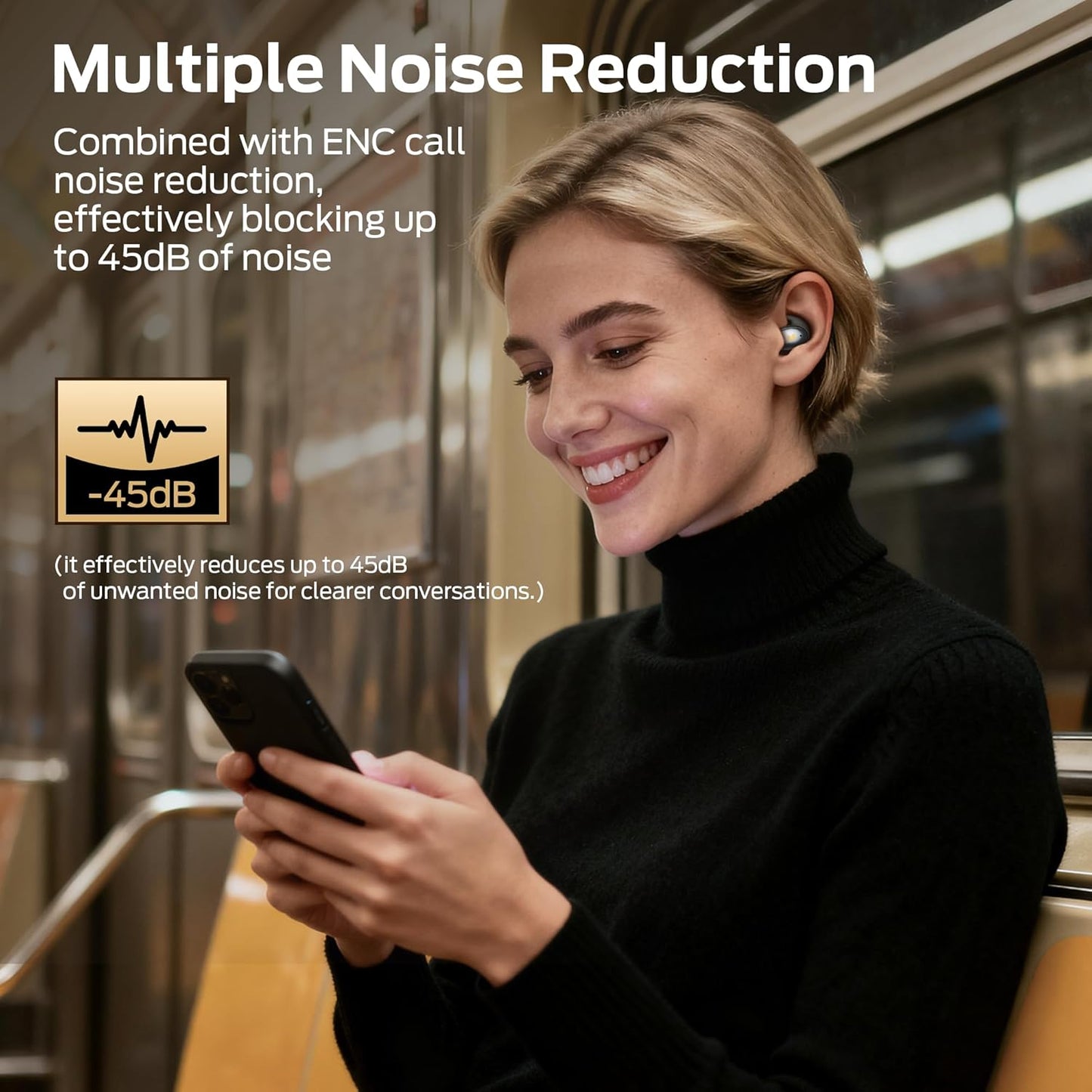 Handsfree Bluetooth Monster Sleep Ear100, TWS, Černá