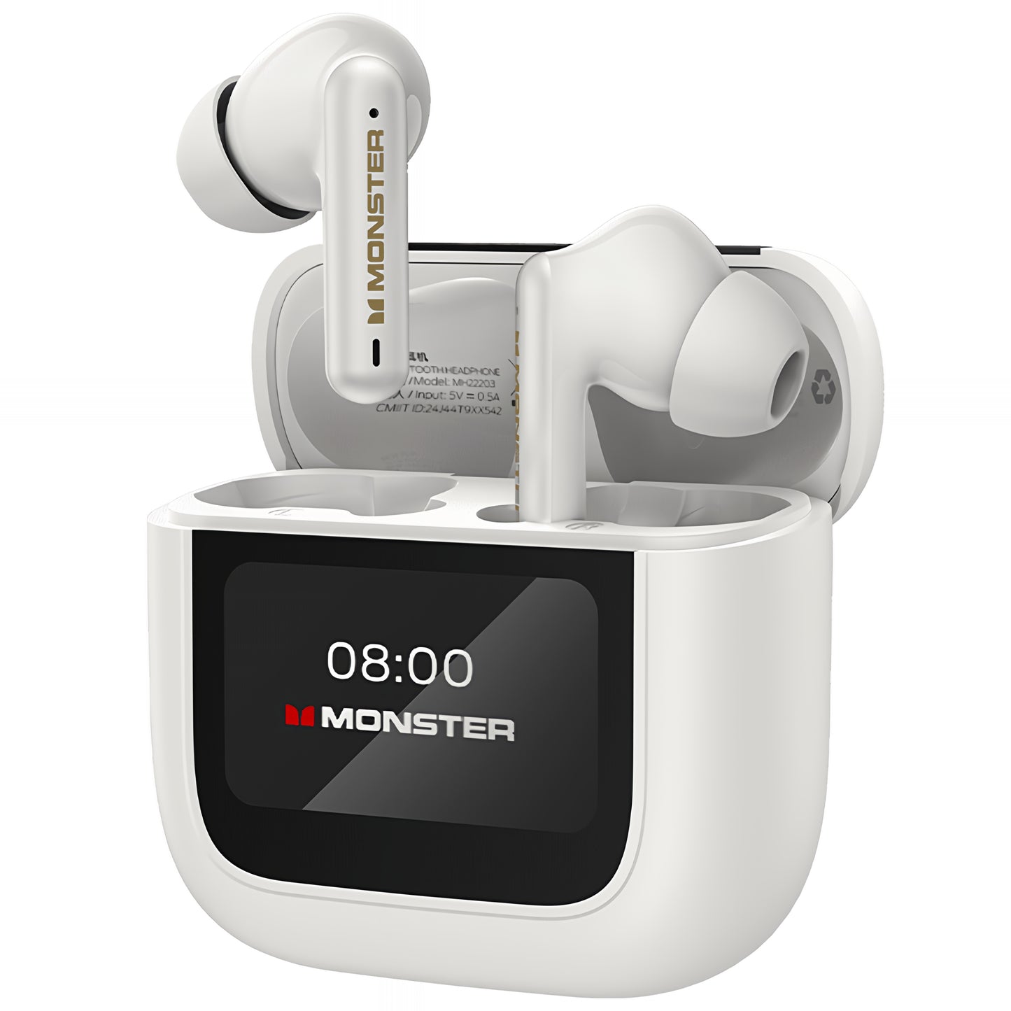 Handsfree Bluetooth Monster TH300, TWS, Bílá