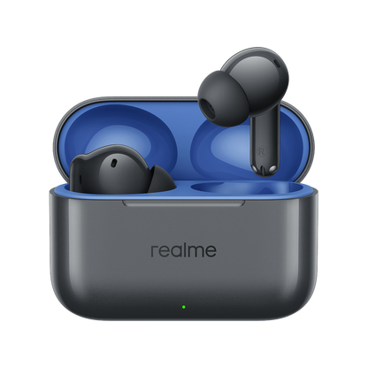 Handsfree Bluetooth Realme Buds T200, TWS, ANC, MultiPoint, Šedá
