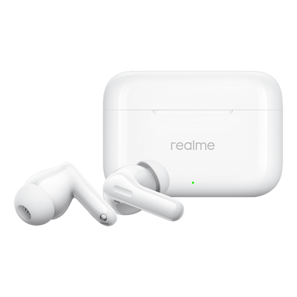 Handsfree Bluetooth Realme Buds T200, TWS, ANC, MultiPoint, Bílá