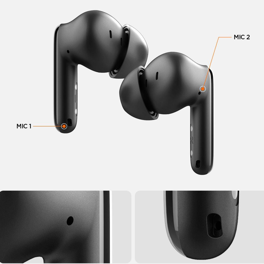 Handsfree Bluetooth Spigen SA2400, TWS, ANC, Bílá