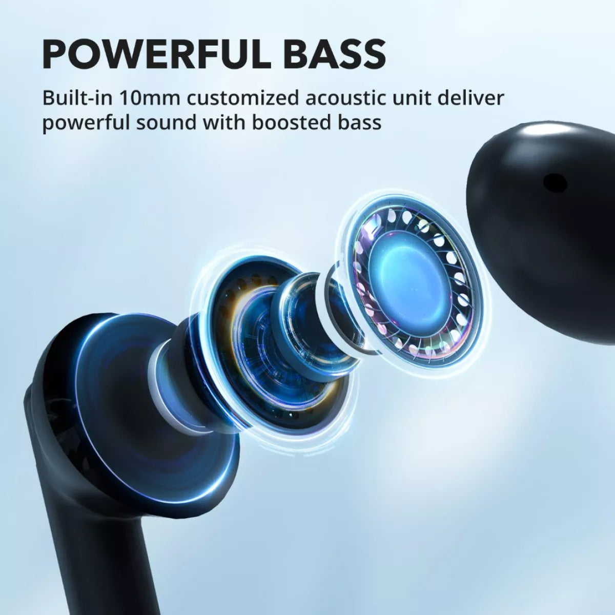 Handsfree Bluetooth TaoTronics TT-BH1120, TWS, Černá
