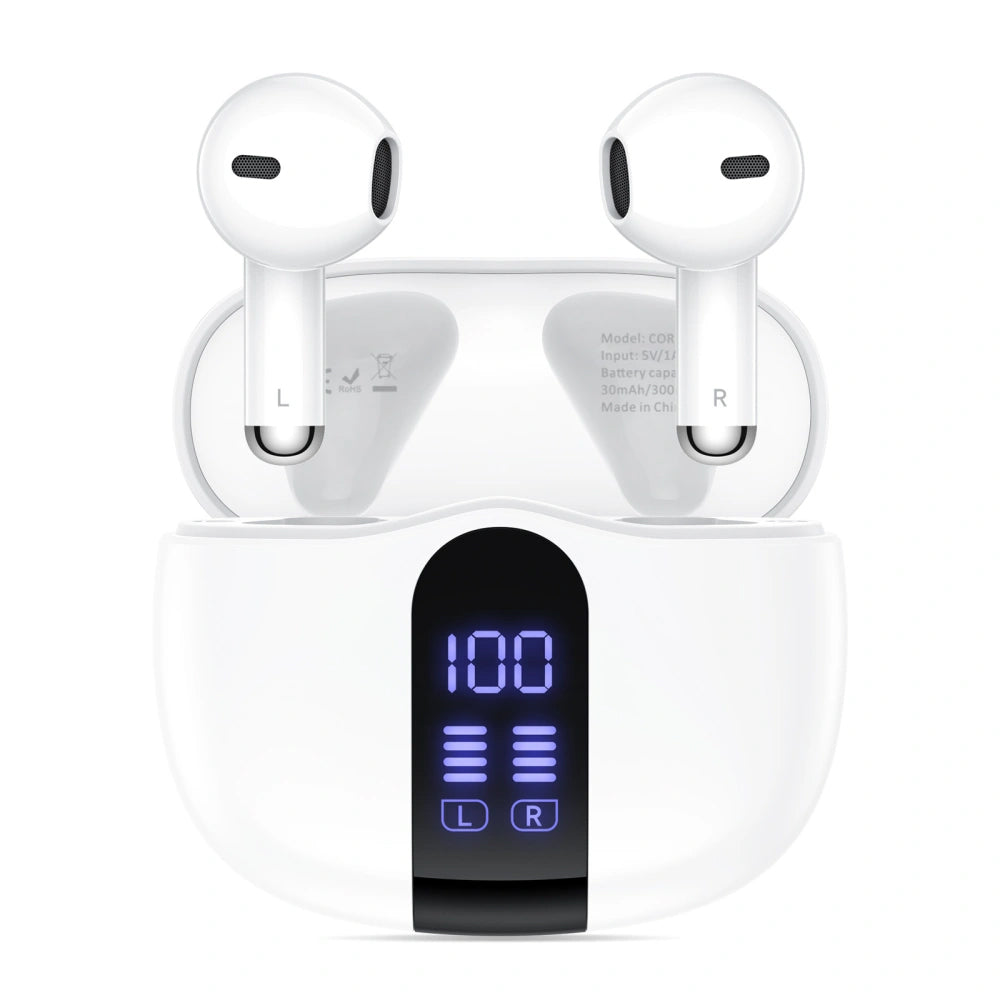 Bluetooth handsfree Tech-Protect Ultraboost Core G2, TWS, bílá