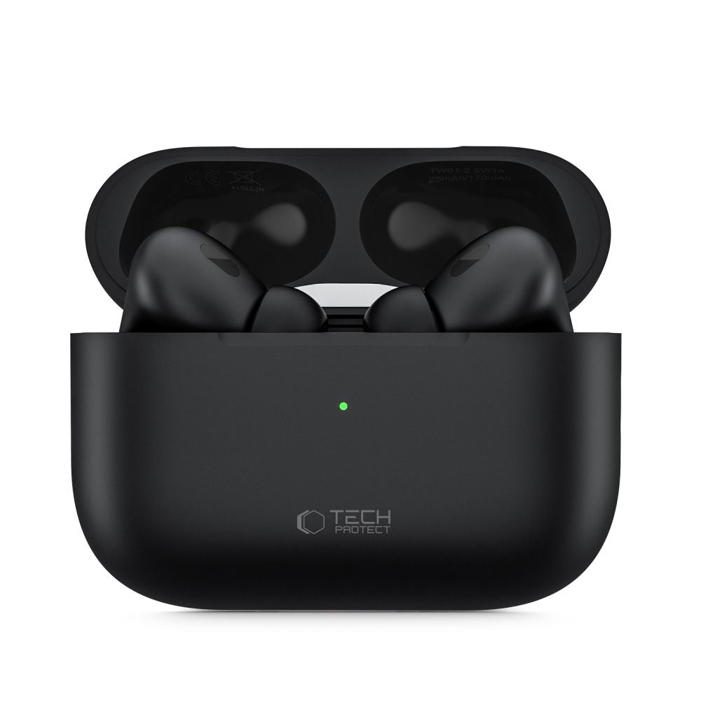 Handsfree Bluetooth Tech-Protect Ultraboost Pro, TWS, černá