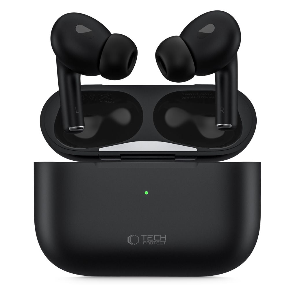 Handsfree Bluetooth Tech-Protect Ultraboost Pro, TWS, černá