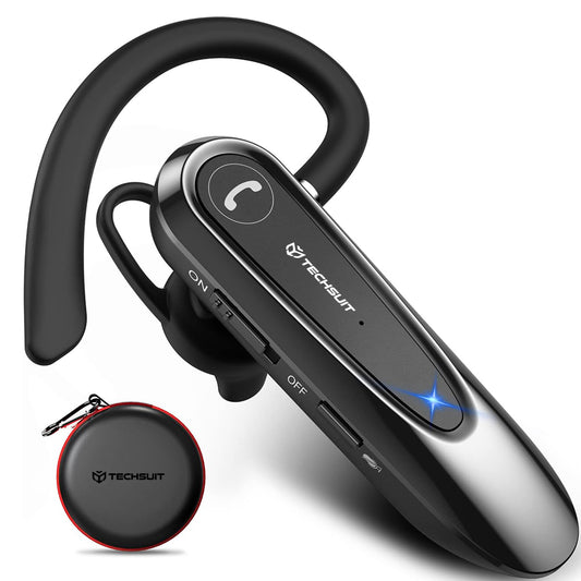 Handsfree Bluetooth Techsuit CB2 AirTalk, A2DP, Černá