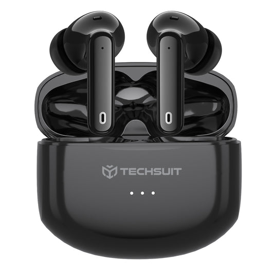 Handsfree Bluetooth Techsuit CW1 Audira Pro, TWS, ANC, Černá
