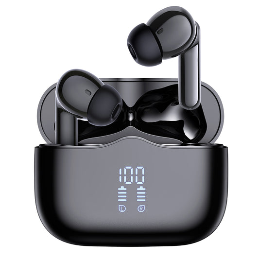 Handsfree Bluetooth Techsuit CW2 VelarX One, TWS, ANC, Černá