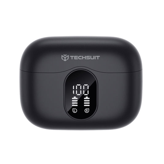 Handsfree Bluetooth Techsuit CW3 WaveBeat 100, TWS, ANC, Černá
