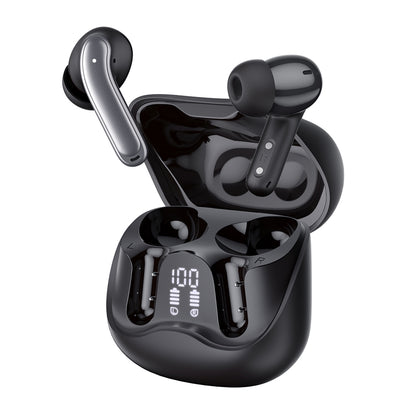 Handsfree Bluetooth Techsuit CW5 EchoFit Pro, TWS, ANC, MultiPoint, Černá