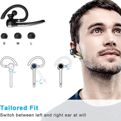Bluetooth sluchátko do call centra Techsuit Hearyo A6L, černé