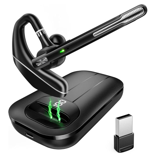 Bluetooth sluchátko do call centra Techsuit Hearyo A6L, černé