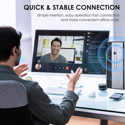 Bluetooth sluchátko do call centra Techsuit Hearyo A6L, černé