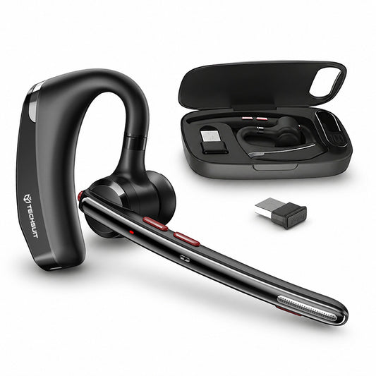 Bluetooth sluchátko do call centra Techsuit SoundForce Pro G10, A2DP, černé