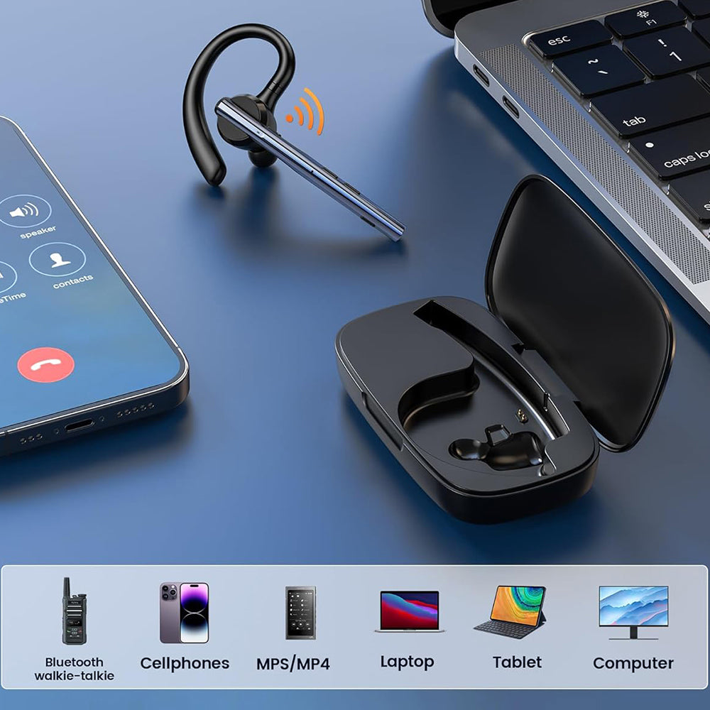 Handsfree Bluetooth Techsuit Vocelis Pro CB4, A2DP, Modrá