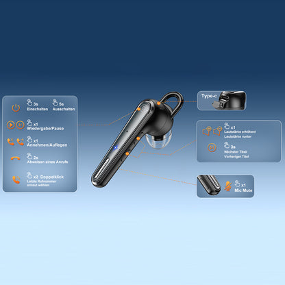 Handsfree Bluetooth Techsuit Voicera CB3, A2DP, Černá