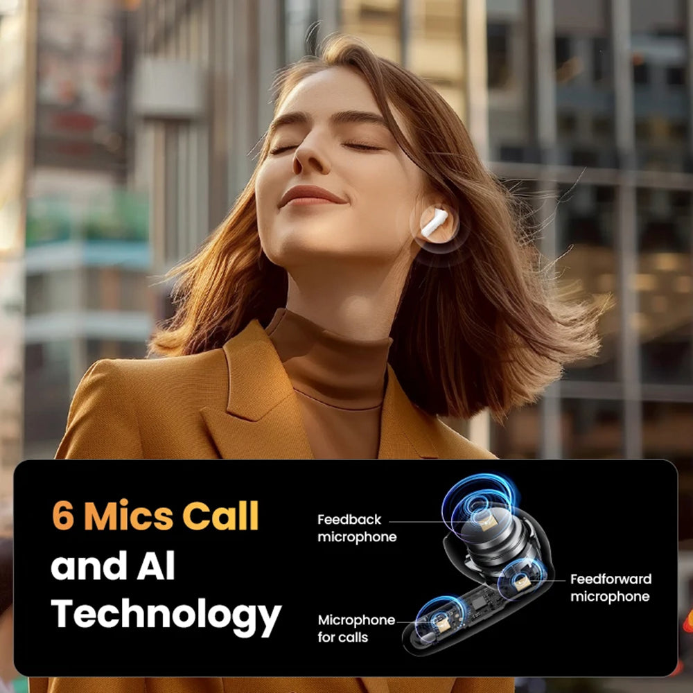 Handsfree Bluetooth UGREEN HiTune H6 Pro WS203, TWS, ANC, Bílá