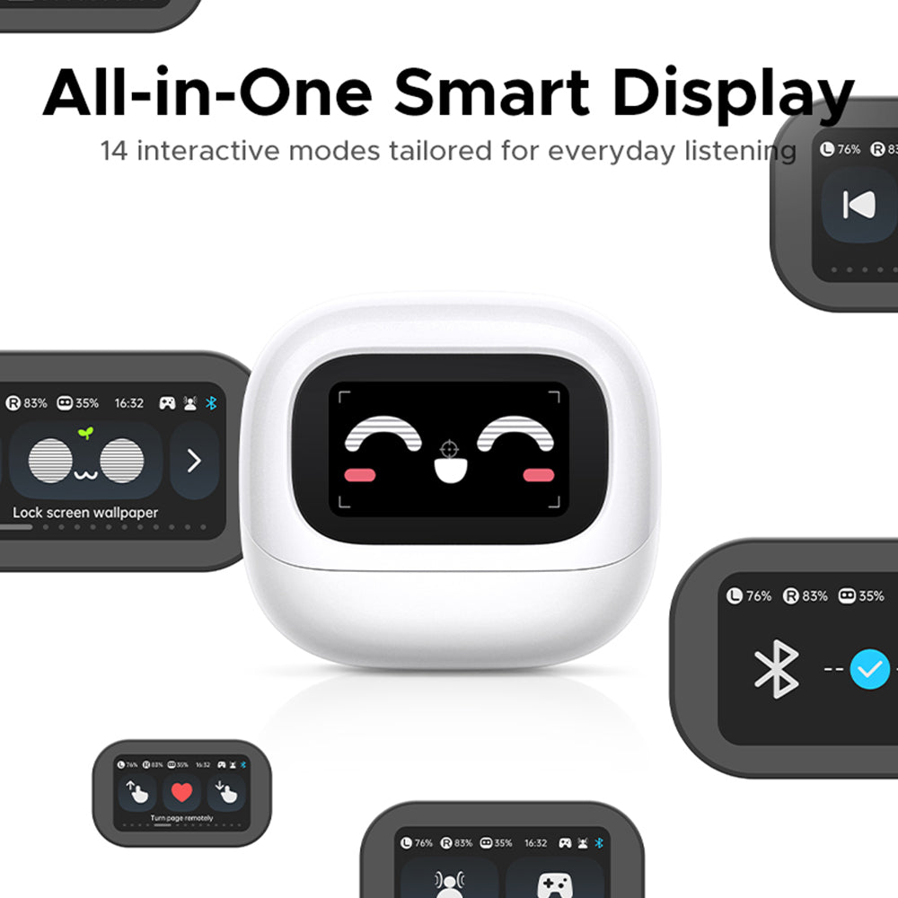 Handsfree Bluetooth UGREEN HiTune H6 Magic WS216 (75288), TWS, ANC, MultiPoint, Šedá