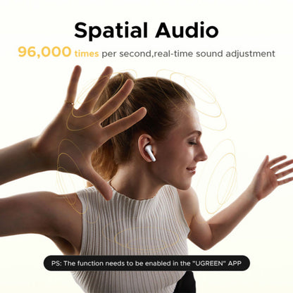Handsfree Bluetooth UGREEN HiTune H6 Magic WS216 (75288), TWS, ANC, MultiPoint, Šedá