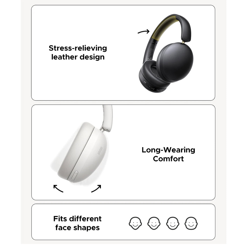 Handsfree Bluetooth UGREEN HiTune Max 2 HP205, MultiPoint, A2DP, ANC, Černá