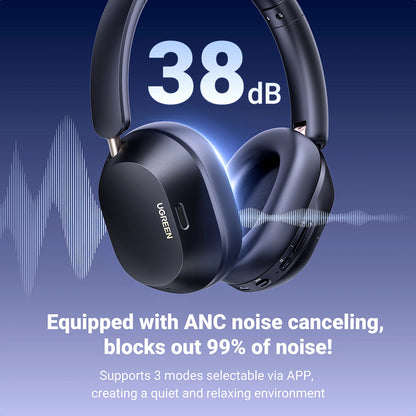 Handsfree Bluetooth UGREEN HiTune Max5C HP203, A2DP, ANC, Modrá