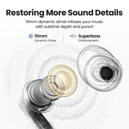 Handsfree Bluetooth UGREEN HiTune T3 Pro WS206, TWS, ANC, MultiPoint, Bílá