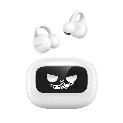 Handsfree Bluetooth UGREEN S6 ClipBuds Magic WS208, TWS, Bílý