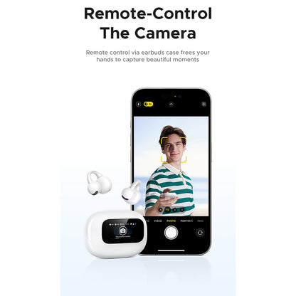 Handsfree Bluetooth UGREEN S6 ClipBuds Magic WS208, TWS, Bílý