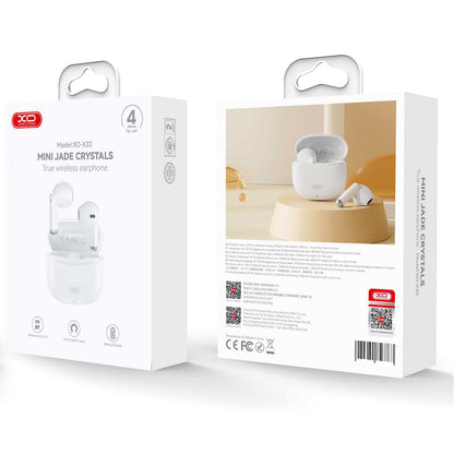 Handsfree Bluetooth XO Design X33, TWS, Bílá