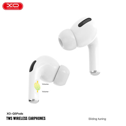 Handsfree Bluetooth XO Design Q5 Pods, TWS, Bílá