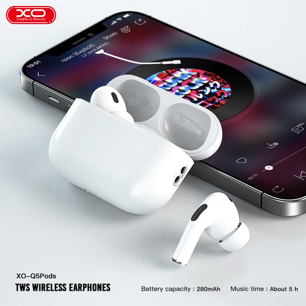 Handsfree Bluetooth XO Design Q5 Pods, TWS, Bílá
