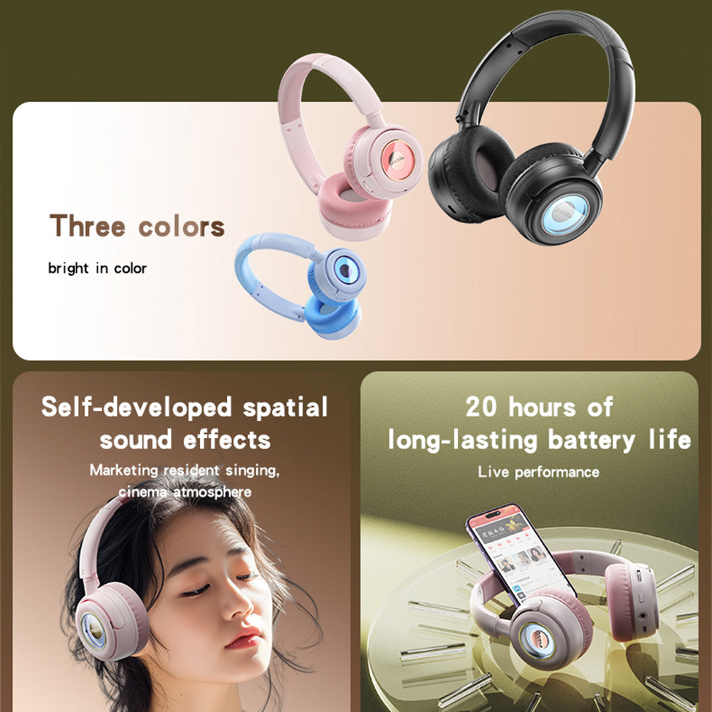 Handsfree Bluetooth Yesido EP06 Kids, A2DP, Černá
