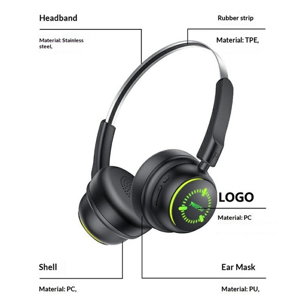 Handsfree Bluetooth Yesido EP15 Kids, A2DP, Černá