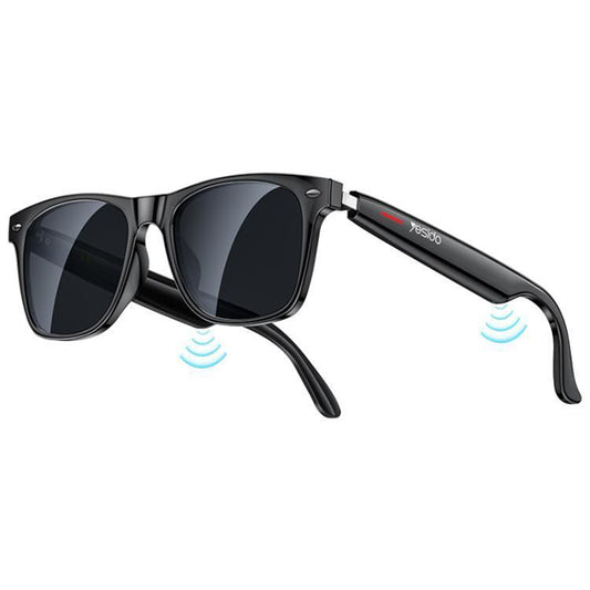 Handsfree Bluetooth Yesido IO35, Typ Sluneční brýle Unisex, A2DP, Černá