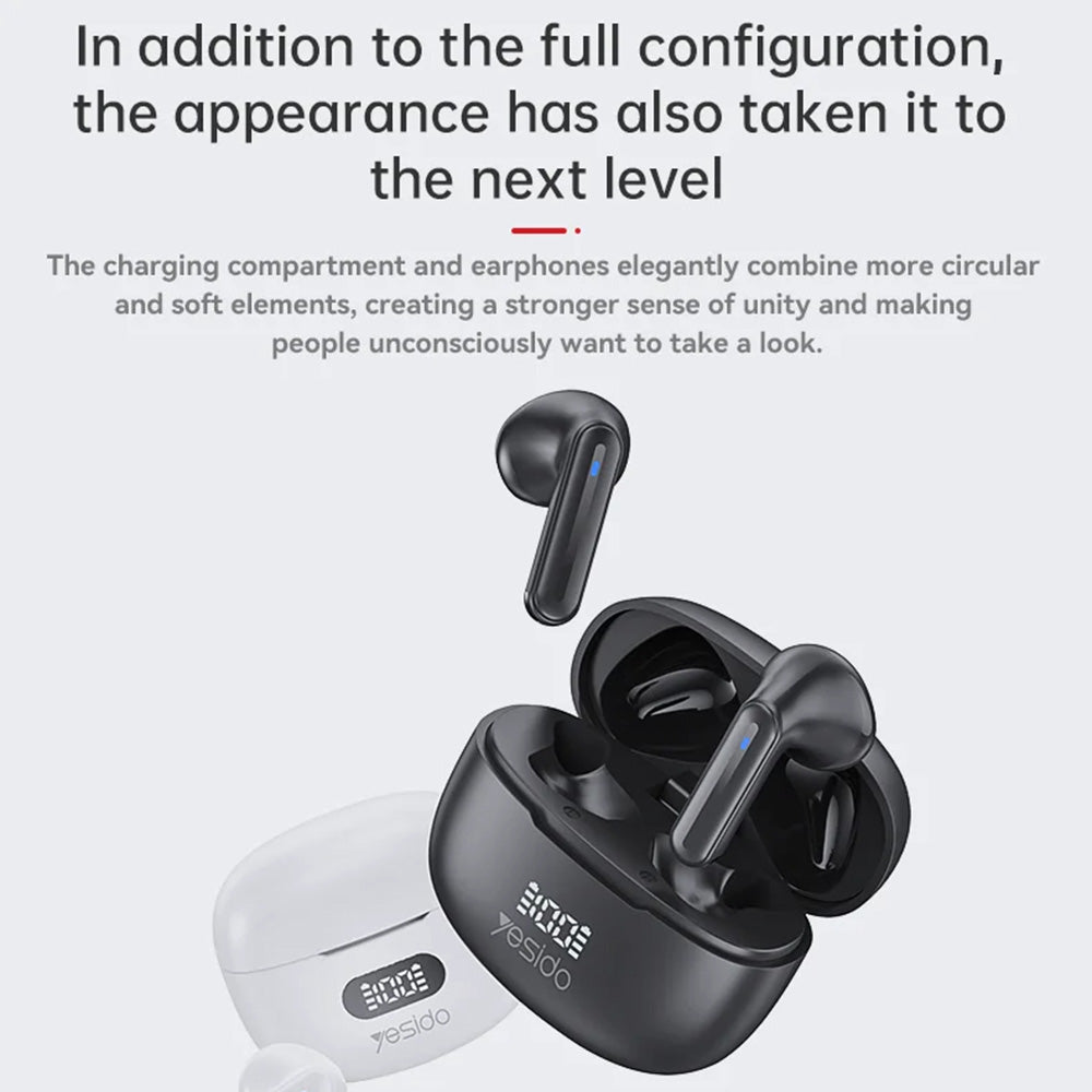 Handsfree Bluetooth Yesido TWS19, TWS, Černá