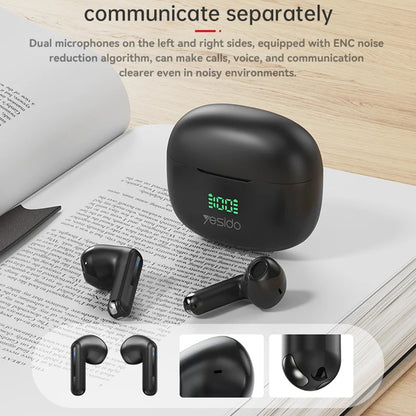 Handsfree Bluetooth Yesido TWS19, TWS, Černá