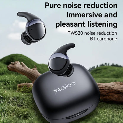 Handsfree Bluetooth Yesido TWS30, TWS, ANC, Černá