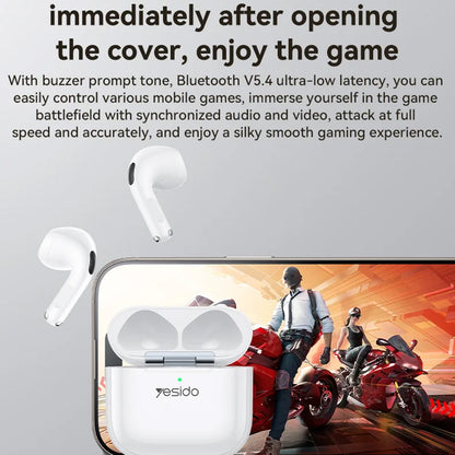 Handsfree Bluetooth Yesido TWS31S, TWS, White