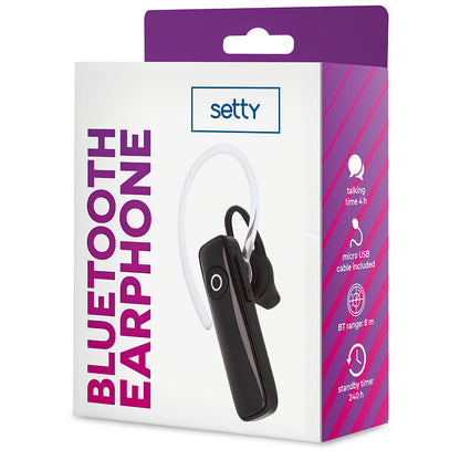 Handsfree Bluetooth Setty SBT-01, Černá