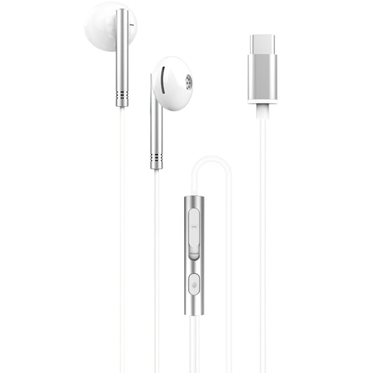 Handsfree USB-C XO Design EP29, Stříbrný