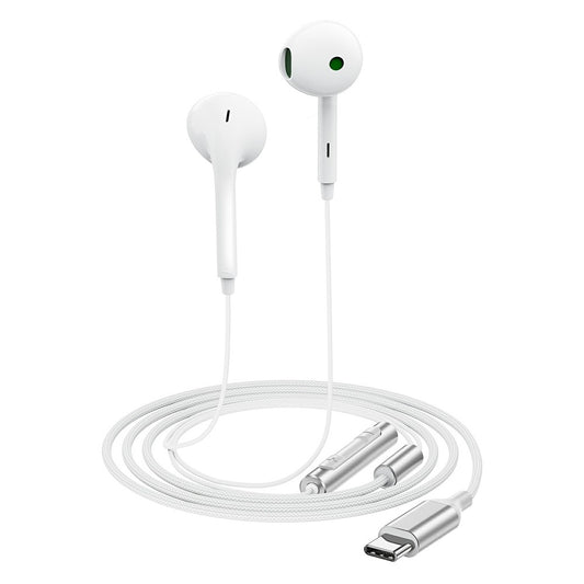 Handsfree USB-C Acefast L7, Bílá