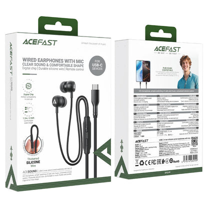 Handsfree USB-C Acefast L8, Šedé