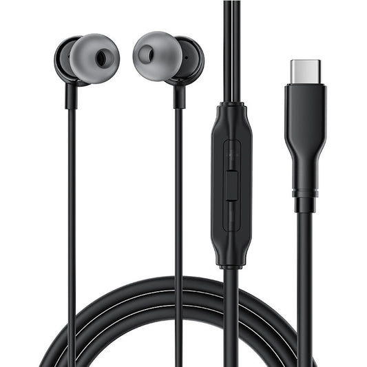 Handsfree USB-C Acefast L8, 1,2 m, černá