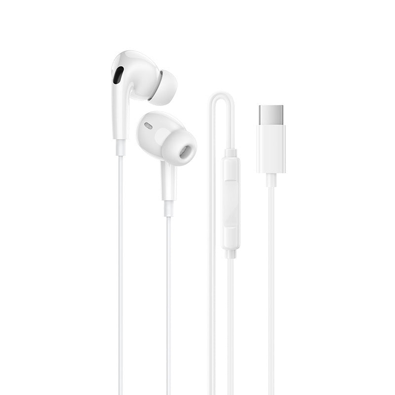 Handsfree USB-C Borofone BM100 Pro Fuente, Bílá