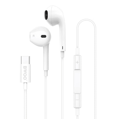 Handsfree USB-C BWOO HF175, Bílá