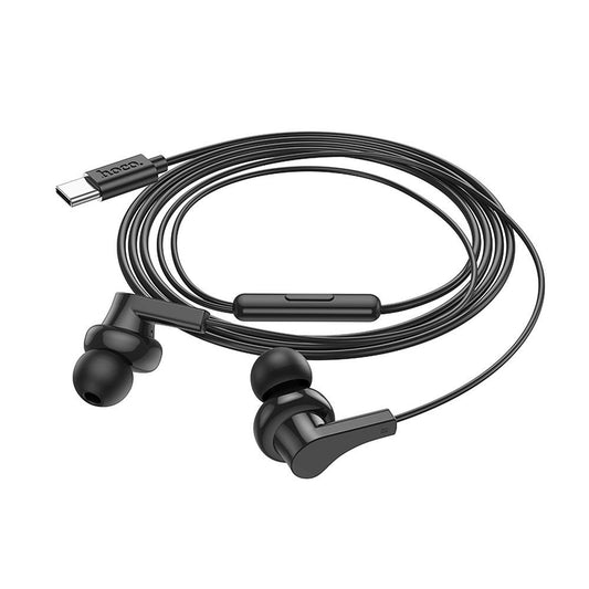 Handsfree USB-C HOCO M114, černá