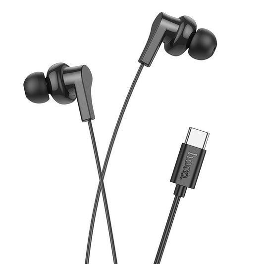 Handsfree USB-C HOCO M114, černá