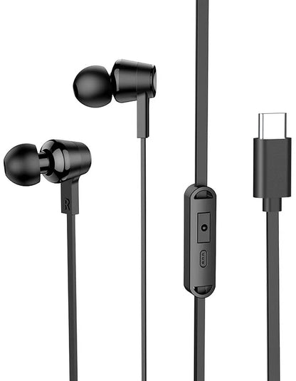 Handsfree USB-C HOCO M86, Černá